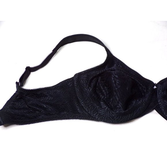 WACOAL Jacquard Non-padded Seamless Underwire Bra #855367 Black 40D NEW - Picture 7 of 9